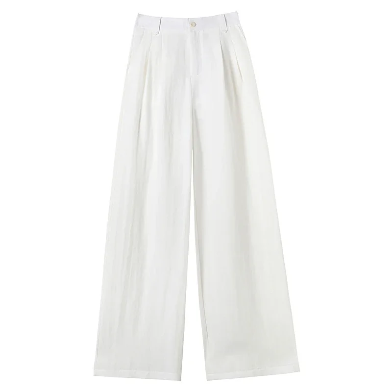 2025 Summer Korean Wide-leg Suit Pants for Women