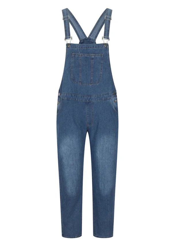 Vintage Men's Spring/Summer Denim Overalls Detail