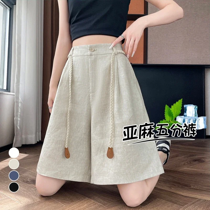 Lyocell Linen Shorts for Women