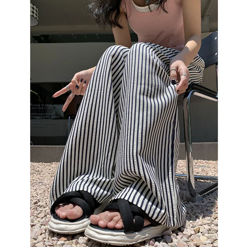 Women's 2025 High-Waist Loose Wide-Leg Pants