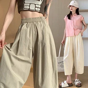 Women's 2025 Summer Drawstring Cargo Pants Detail