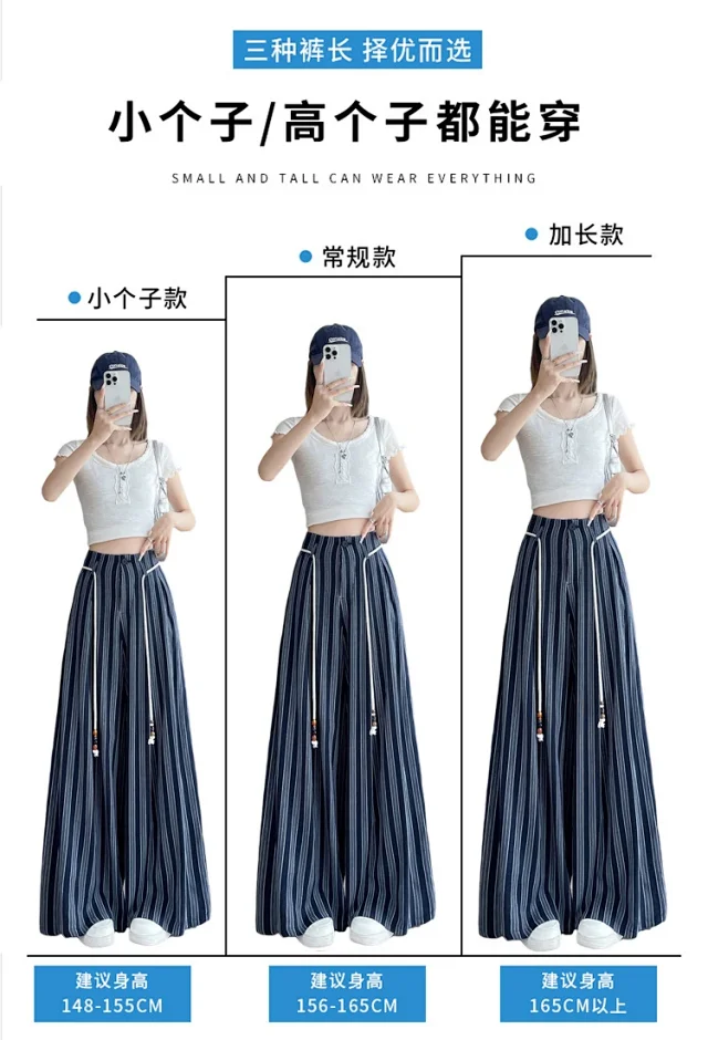 Linen Yamamoto Wide-leg Pants for Women Detail