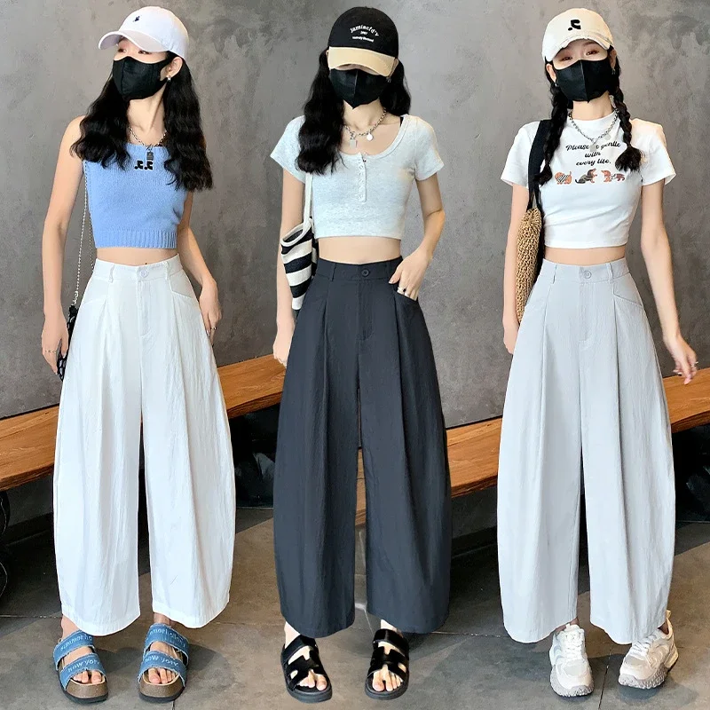 Vintage Tencel Cotton Wide-Leg Balloon Pants