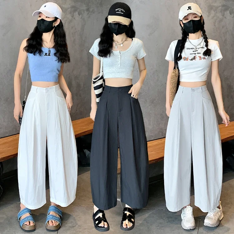 Vintage Tencel Cotton Wide-Leg Balloon Pants