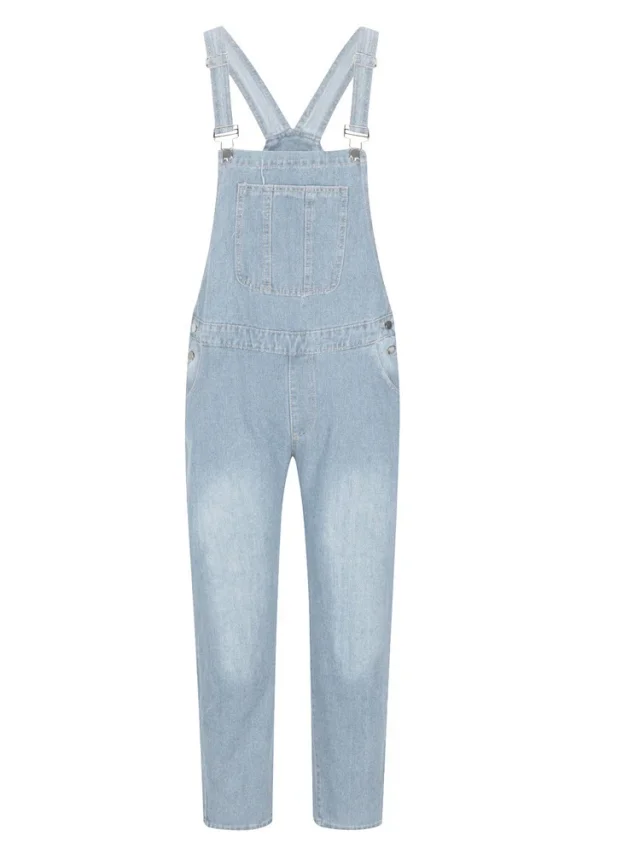 Vintage Men's Spring/Summer Denim Overalls Detail