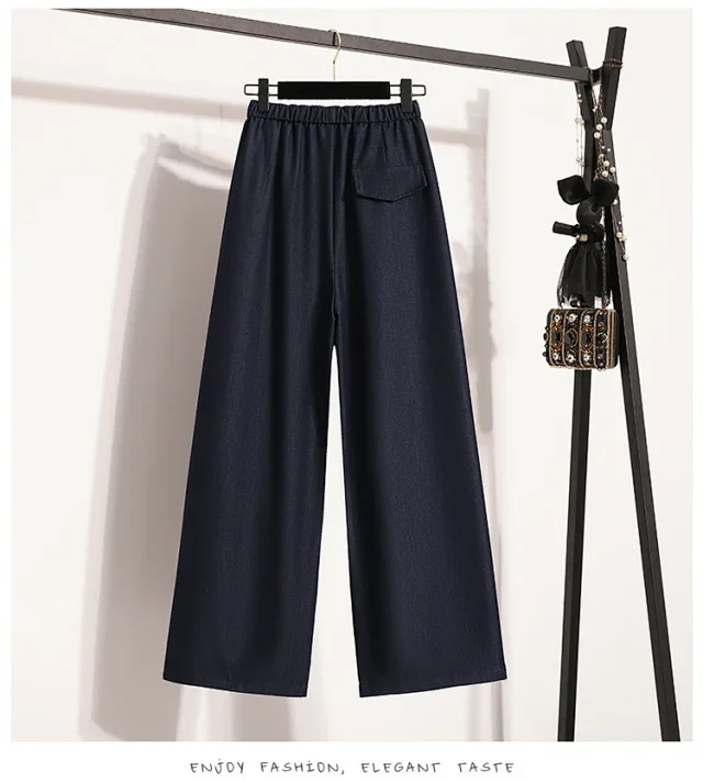 Women's Wide-Leg Pants 2025 Summer New Detail