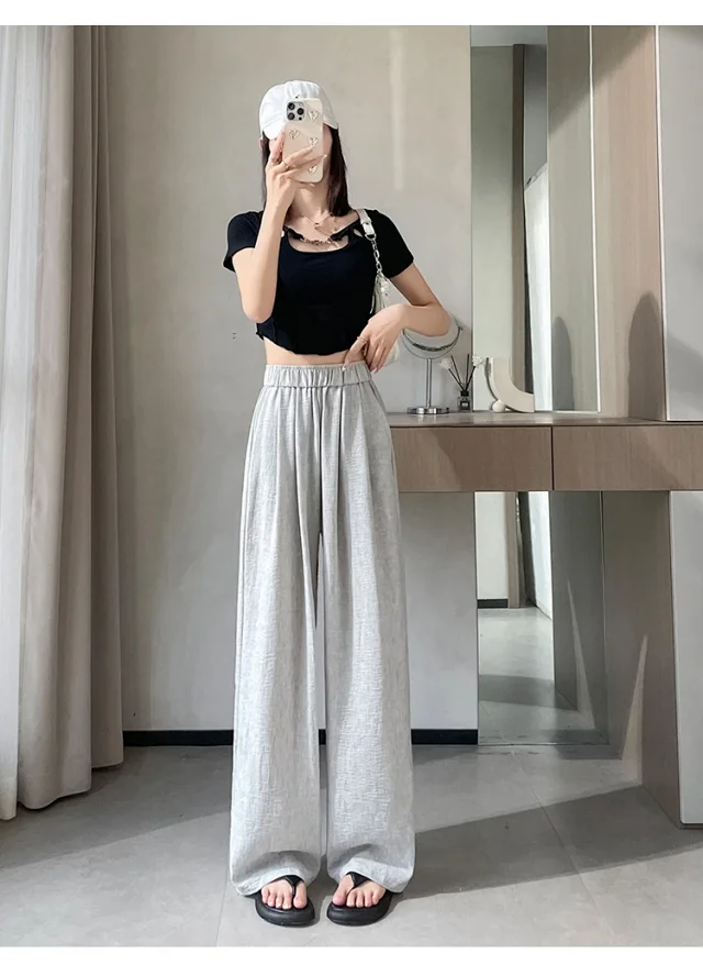 Women's 2025 Summer Linen-cotton Yamamoto Pants Detail
