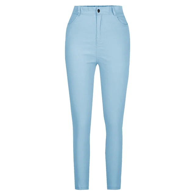 TEMU Slim Fit Stretch Denim Pants for Women Detail