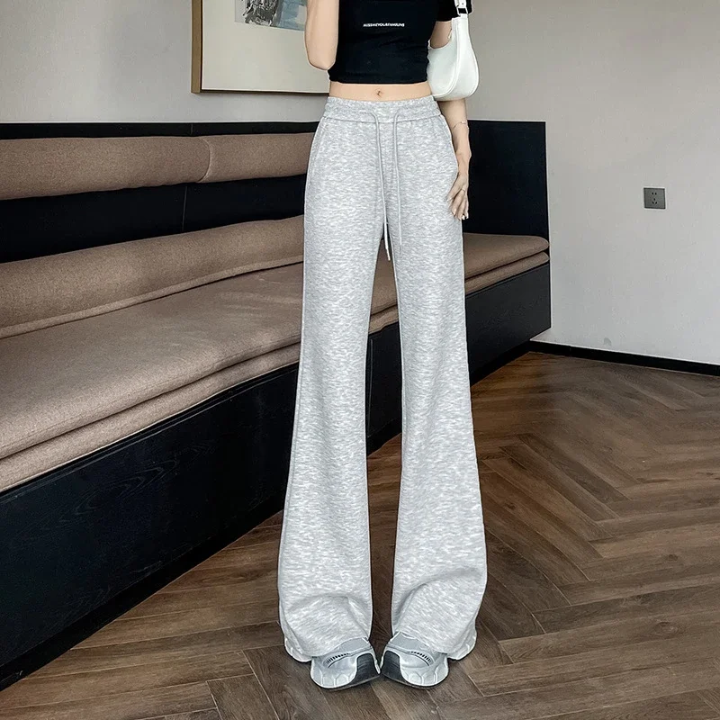 2025 Summer Ice Silk Flared Yoga Pants for Women
