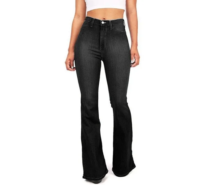 High-waisted Flared Jeans for Women Detail