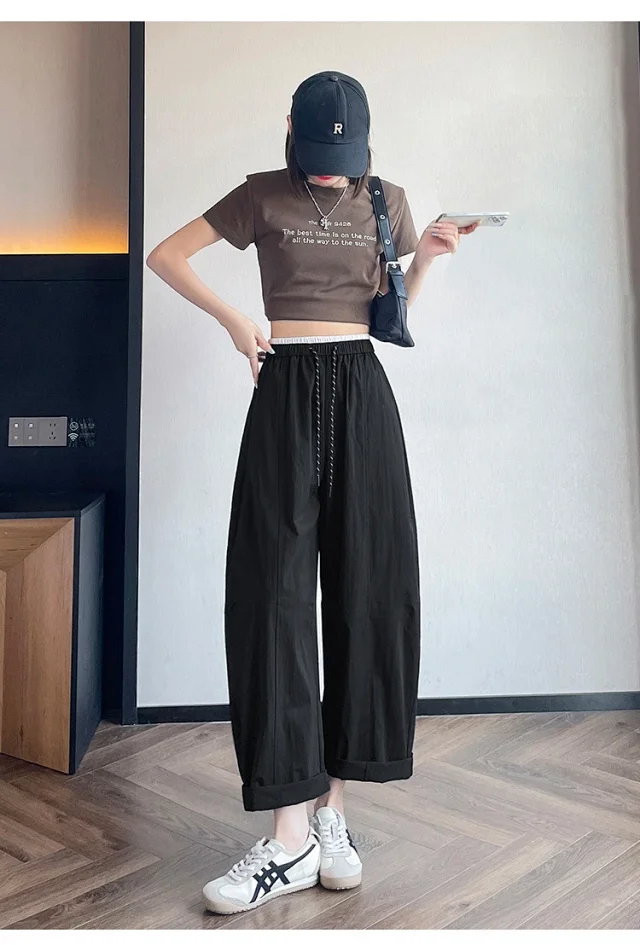 2025 Summer New Quick - Dry Balloon Pants Detail