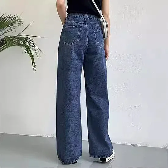 AliExpress Slimming High-waisted Non-stretch Jeans for Women Detail