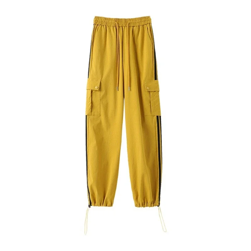 Women's Wide-Leg Cargo Pants 2025 Fall