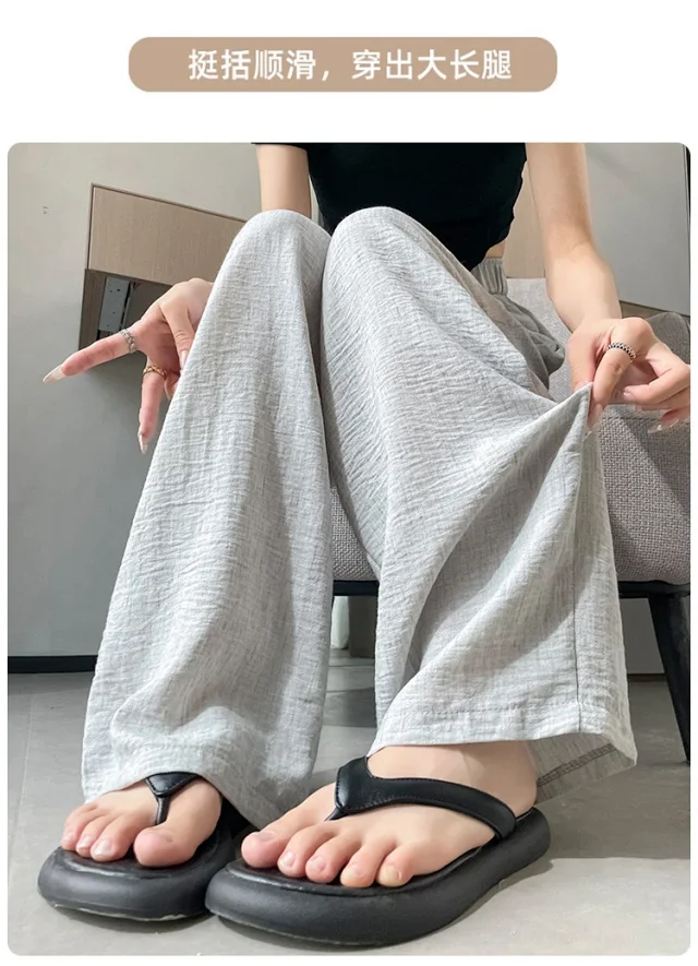 Women's 2025 Summer Linen-cotton Yamamoto Pants Detail