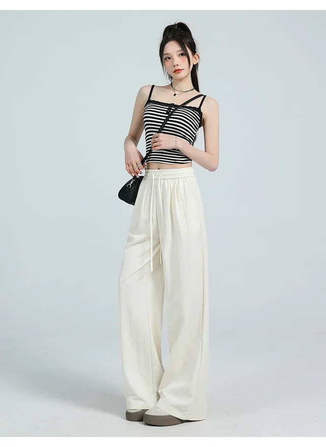 Lazy Style Ice Silk Sunscreen Yamamoto Pants Detail