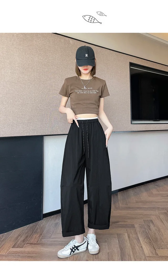 2025 Summer New Quick - Dry Balloon Pants Detail
