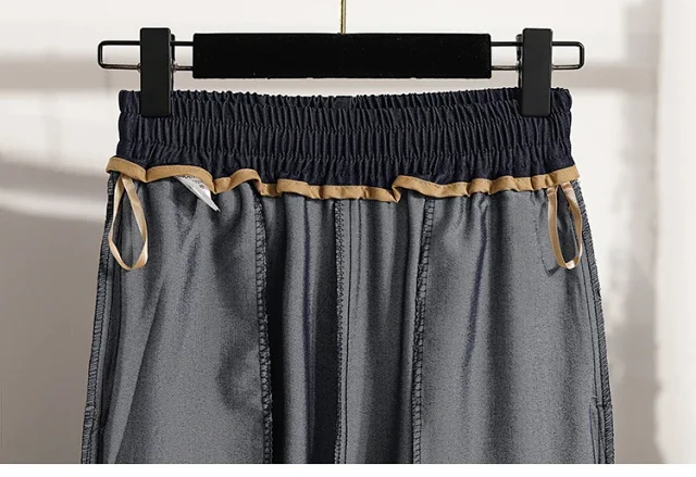 2025 Summer Thin Tencel Straight Pants Detail