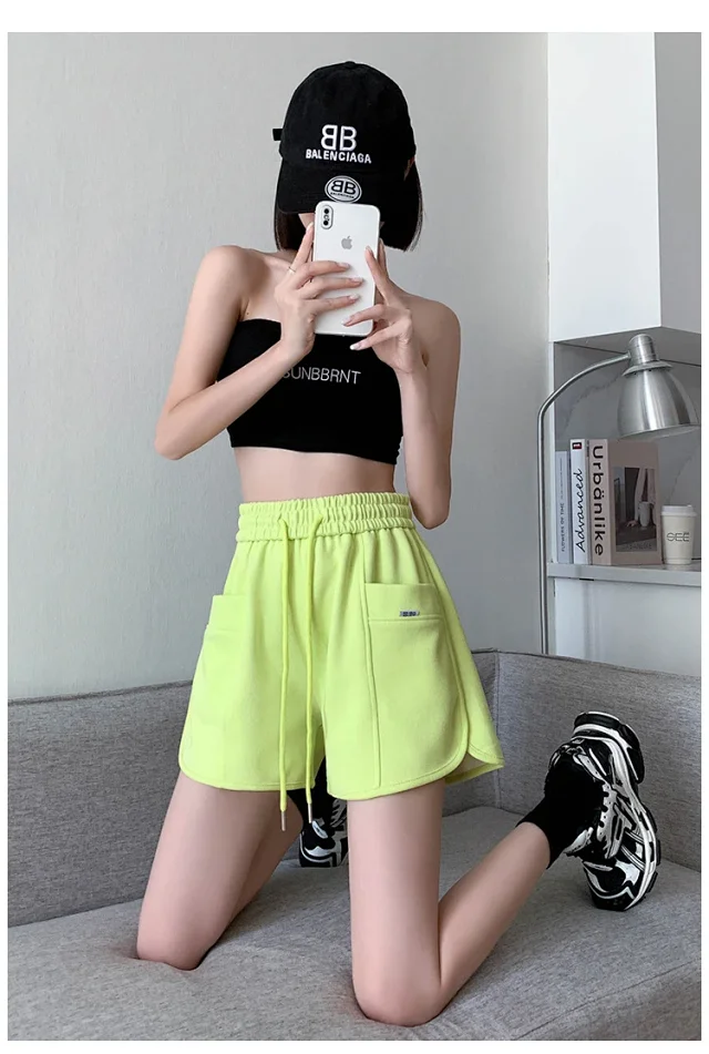 Pink Sport Shorts for Women Detail