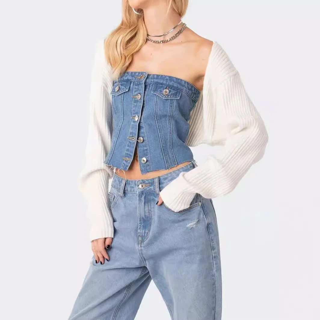 Sexy Slim Denim Vest for Women