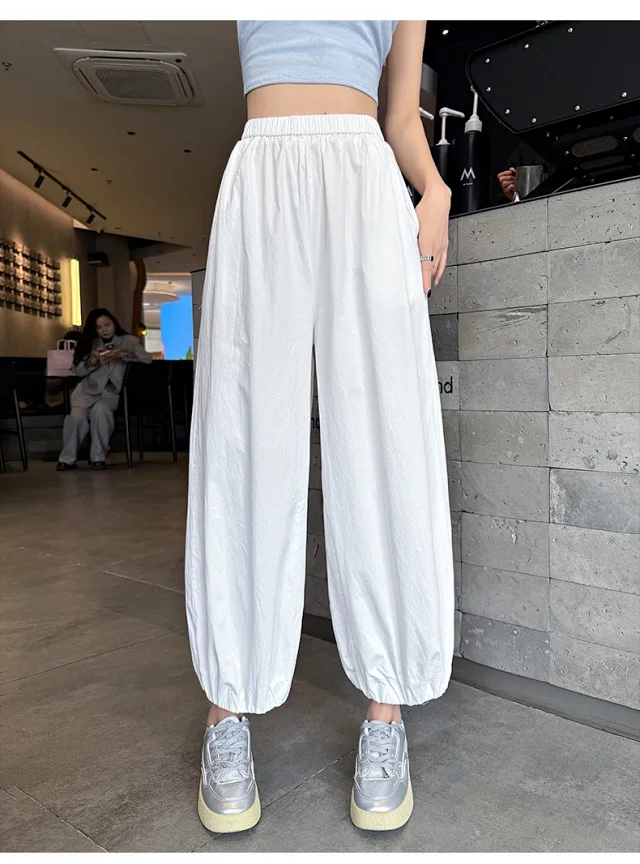 Korean Style Summer Balloon Pants for Women Detail