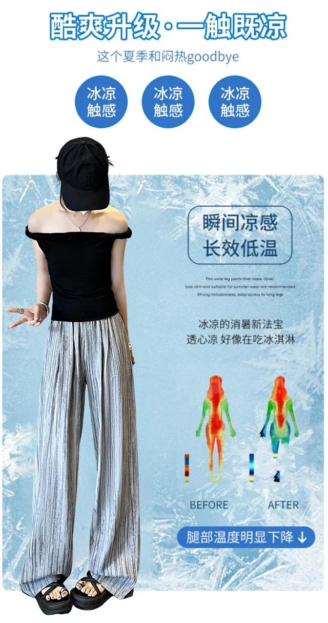 2025 Summer Tie - Dye Wide - Leg Pants Detail