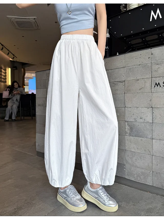 Korean Style Summer Balloon Pants for Women Detail