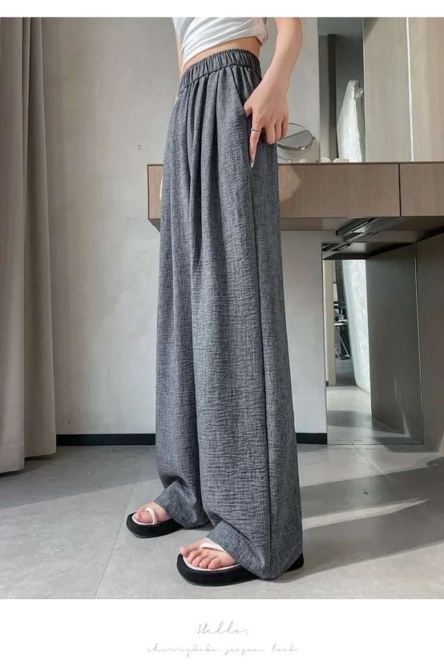 Women's 2025 Summer Linen-cotton Yamamoto Pants Detail