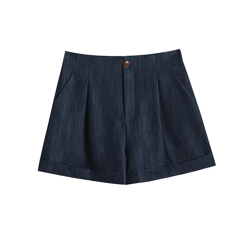 Summer New Women's Soft Tencel Denim Shorts