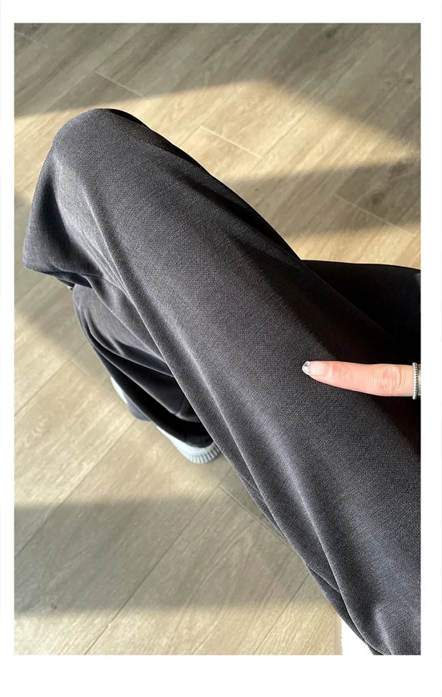 Women's Cupro Wide - Leg Pants 2025 Summer New Detail