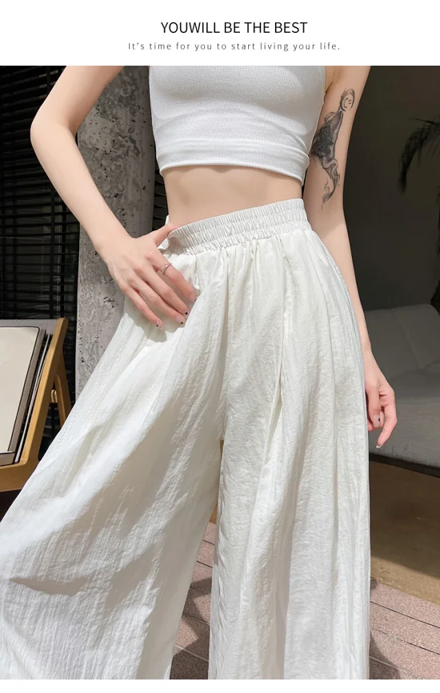 Women's Ice Silk Sports Pants 2025 Summer Detail