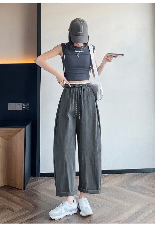 2025 Summer New Quick - Dry Balloon Pants Detail