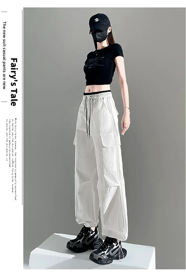 Women's 2025 Summer Thin High-waist Cargo Pants Detail