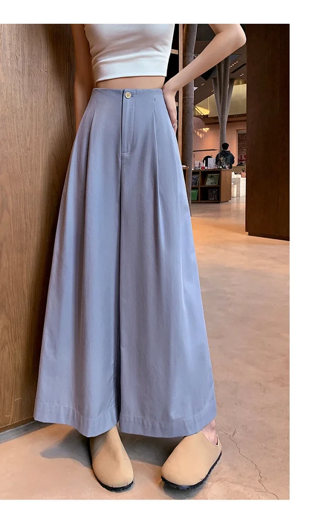 2025 Summer Tencel Wide - leg Pants for Women Detail
