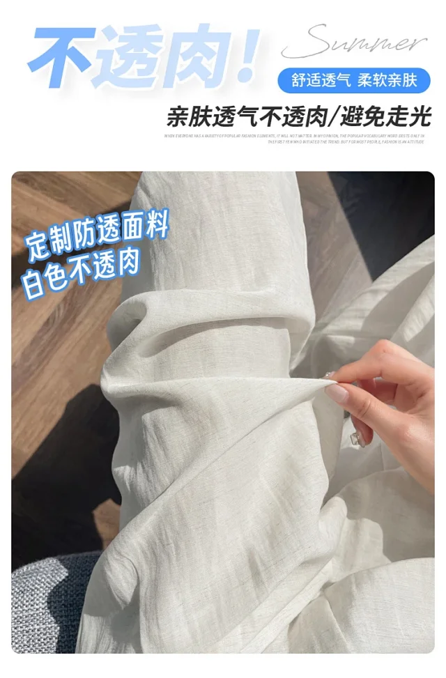 Women's Tencel Linen Wide - leg Pants 2025 New Detail