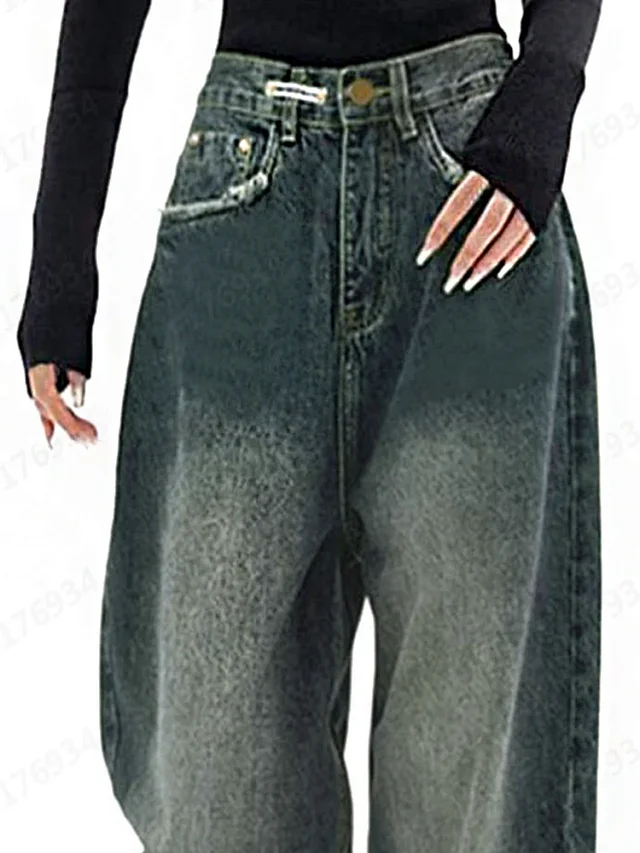Vintage Design Wide-Leg Pants Detail