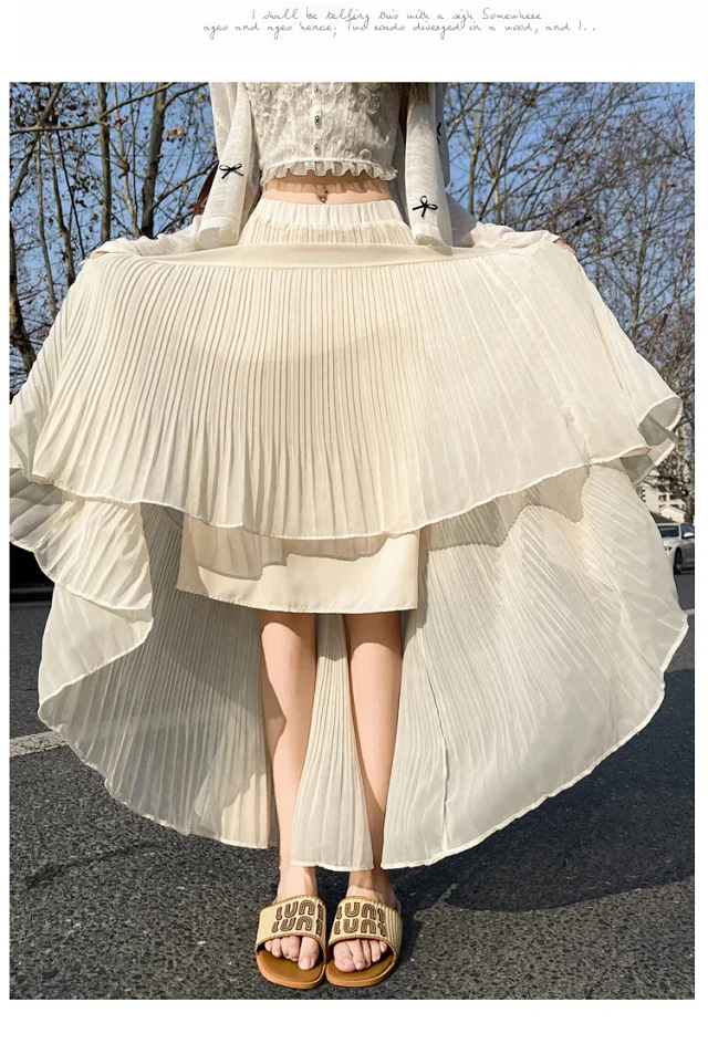 Purple Pleated Midi Skirt 2025 Spring/Summer Detail