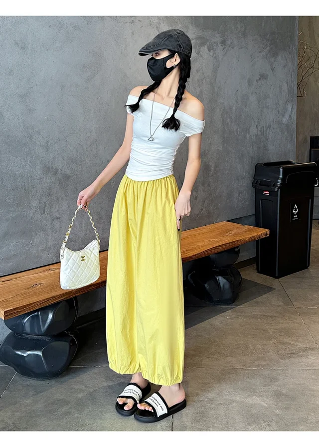Korean Style Summer Balloon Pants for Women Detail