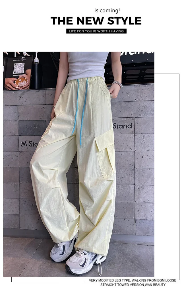 Women's 2025 Summer Quick-Dry Cargo Pants Detail