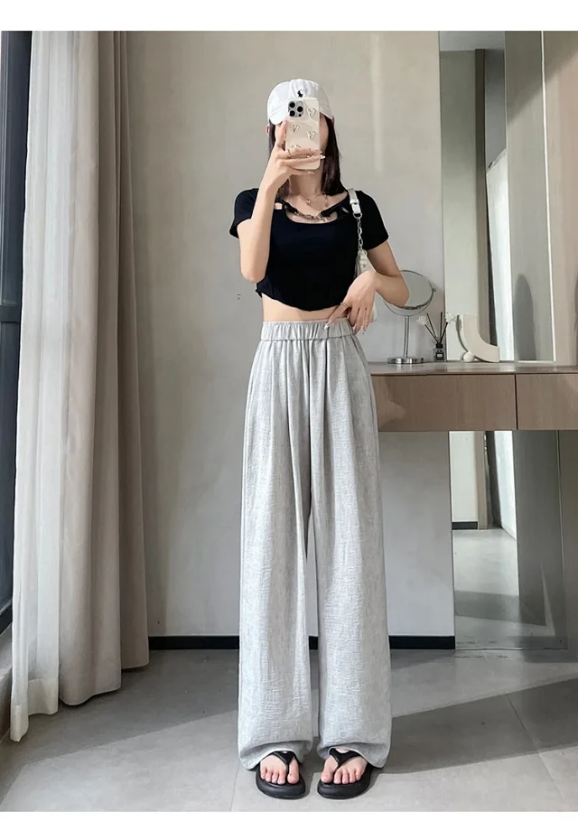 Women's 2025 Summer Linen-cotton Yamamoto Pants Detail