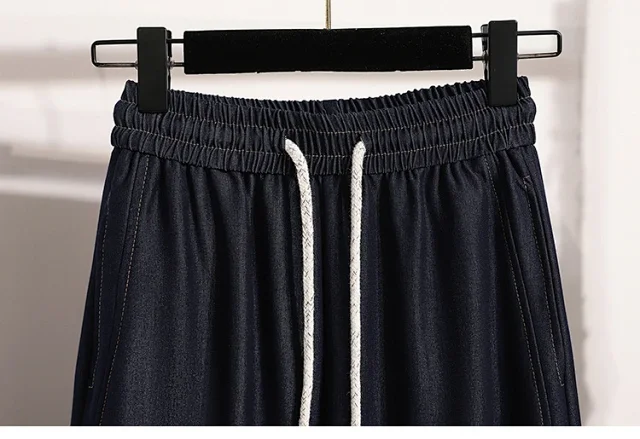 2025 Summer Thin Tencel Straight Pants Detail