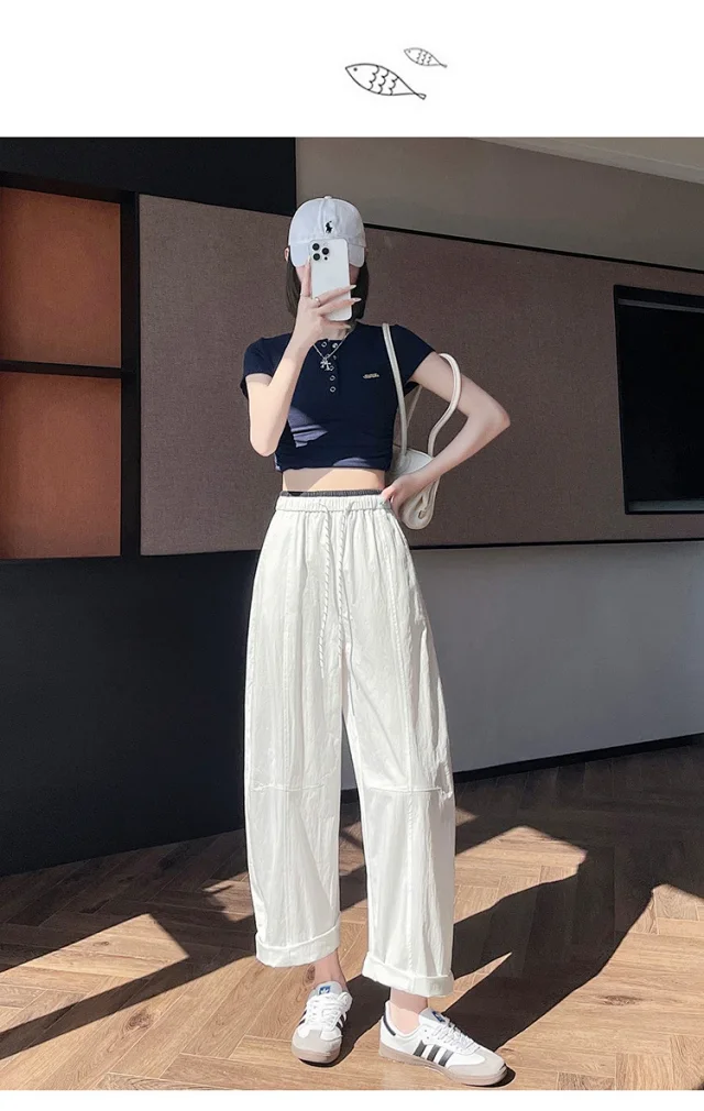 2025 Summer New Quick - Dry Balloon Pants Detail