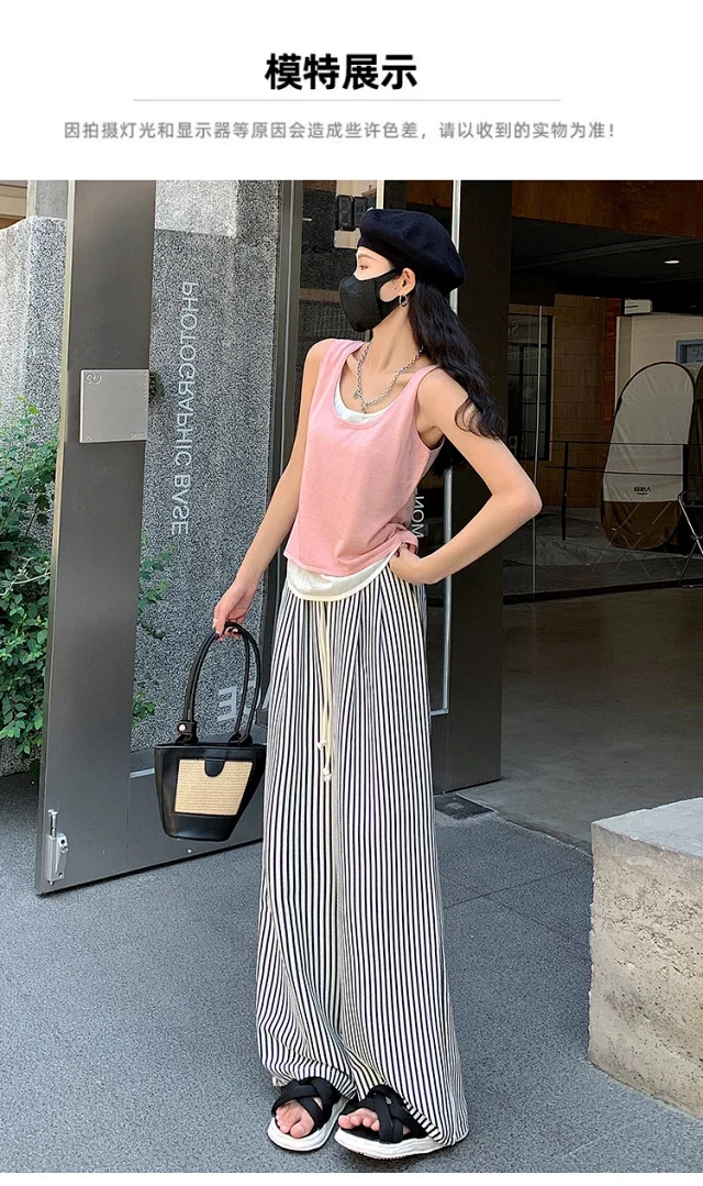 Women's 2025 High-Waist Loose Wide-Leg Pants Detail