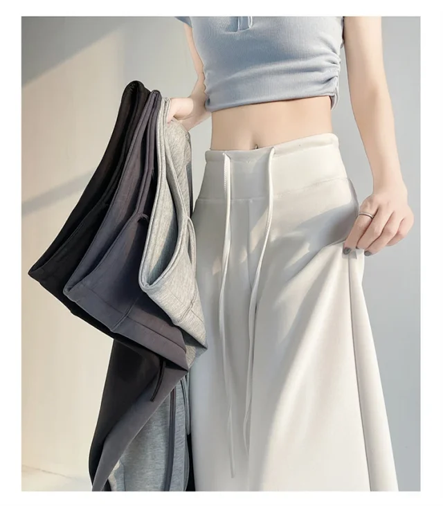 2025 Summer Thin High - Waist Straight Sport Pants Detail