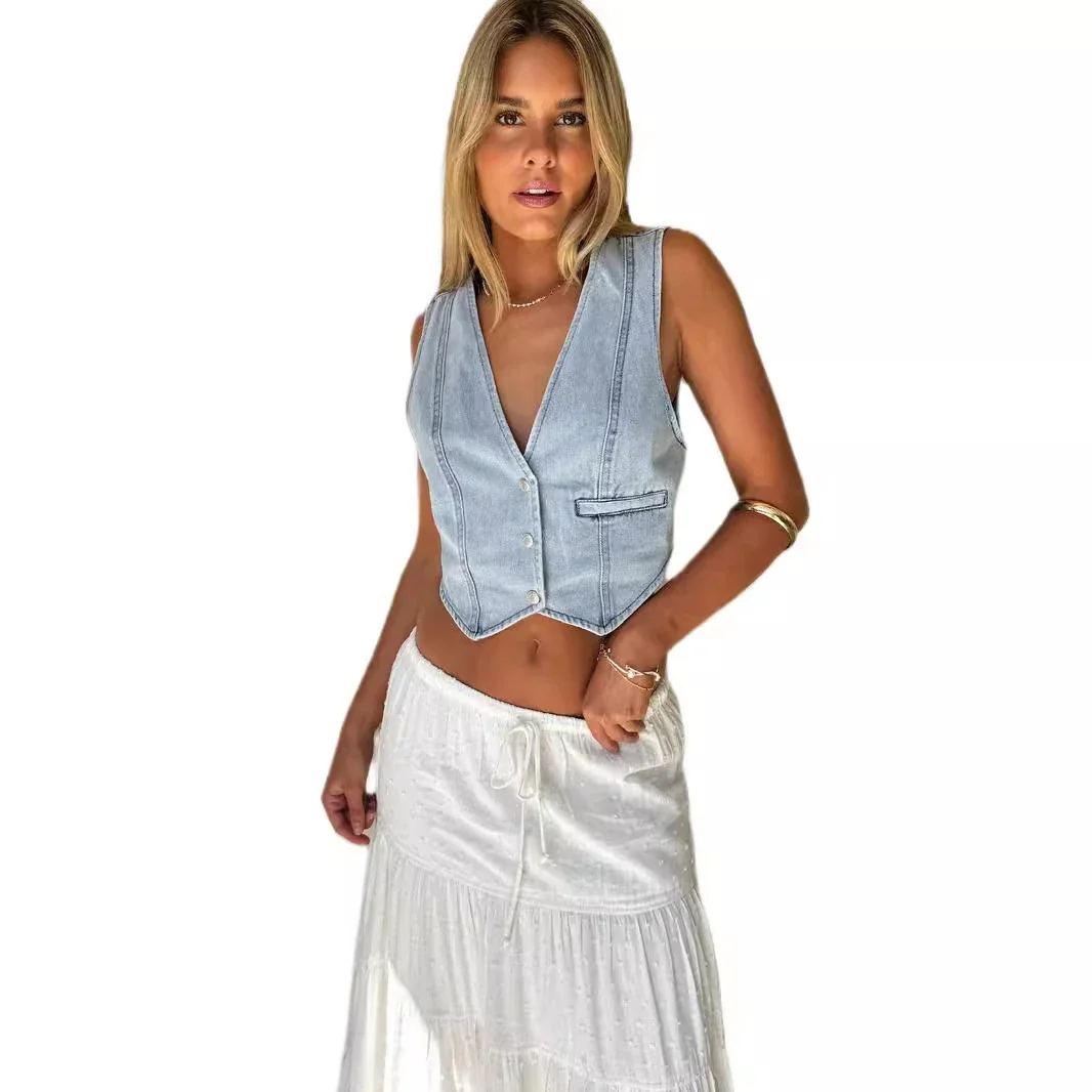 TUME Denim Vest for Women