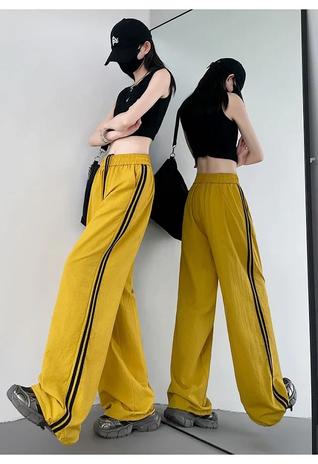 Women's Summer Ice Silk Quick-Dry Wide-Leg Pants Detail