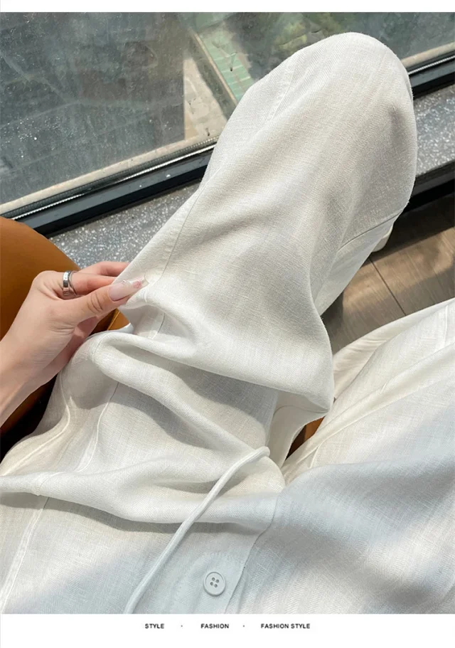Lyocell Linen Wide - leg Pants Detail