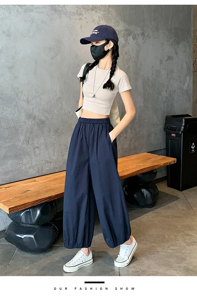 Korean Style Summer Balloon Pants for Women Detail