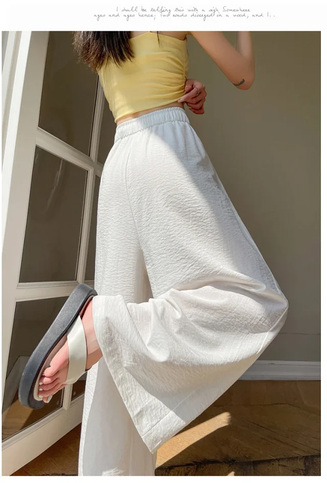 2025 Summer Ice Silk Yamamoto Pants for Women Detail