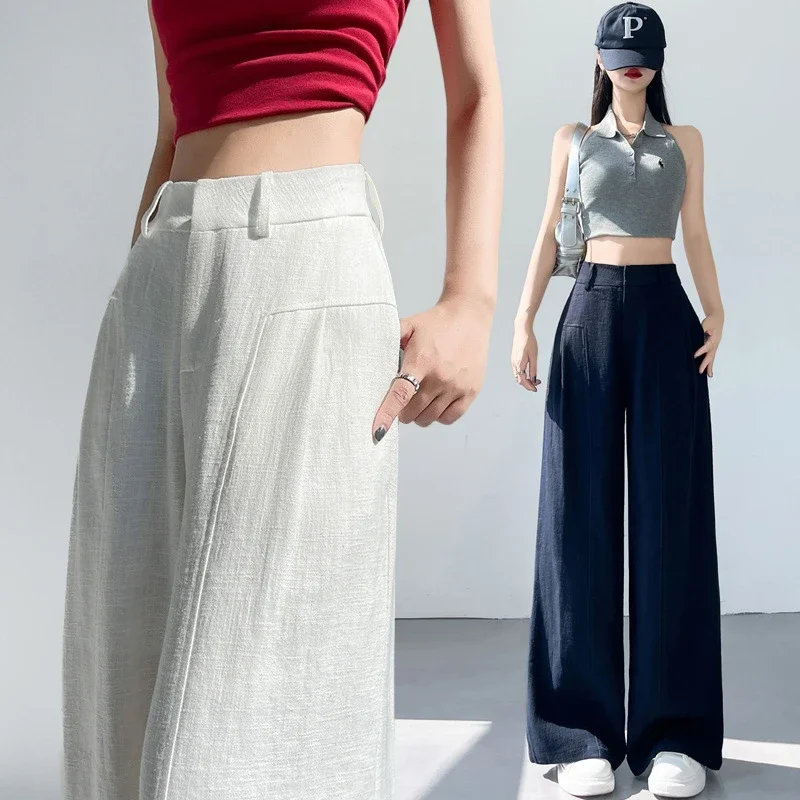 Linen Wide - Leg Pants for Women 2025