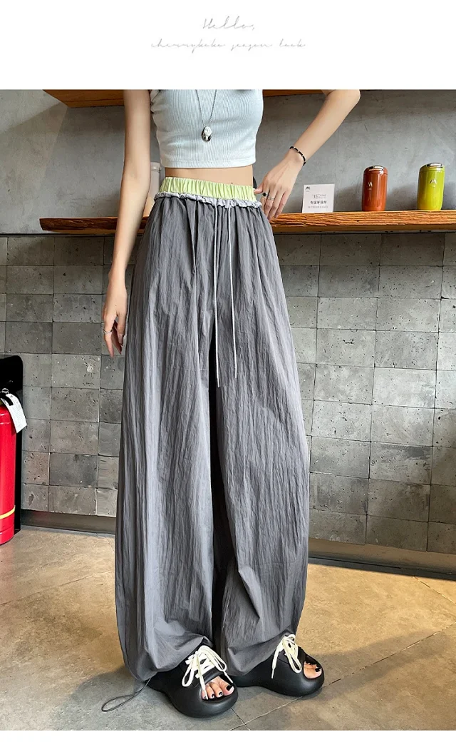 Women's Summer Outdoor Parachute Pants Detail
